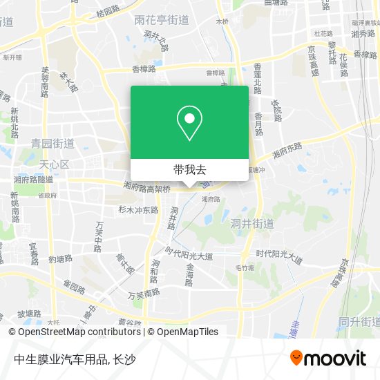 中生膜业汽车用品地图