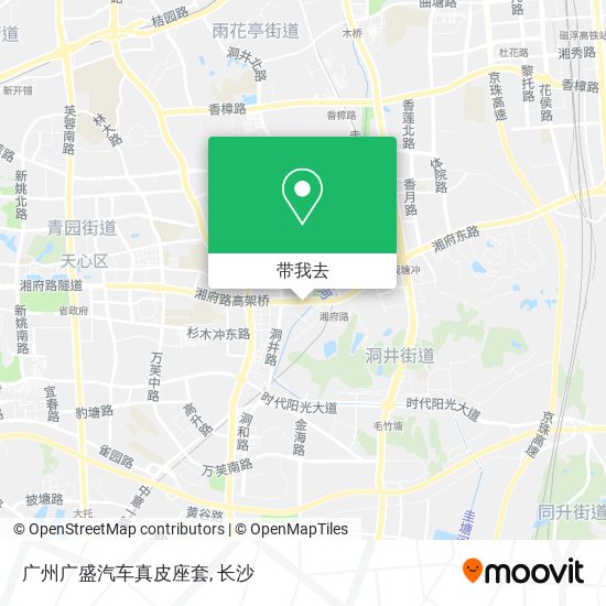 广州广盛汽车真皮座套地图