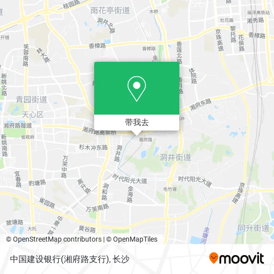 中国建设银行(湘府路支行)地图