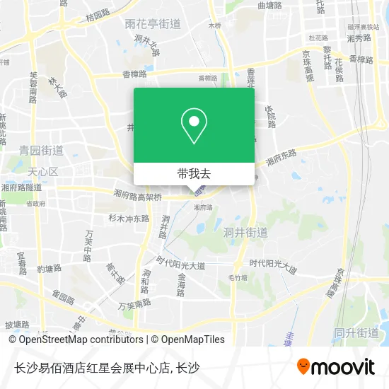 长沙易佰酒店红星会展中心店地图