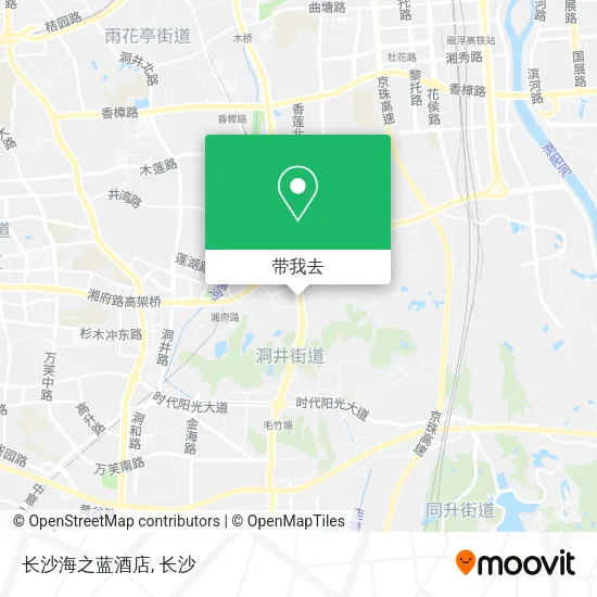 长沙海之蓝酒店地图