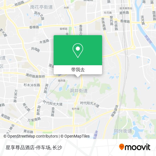 星享尊品酒店-停车场地图