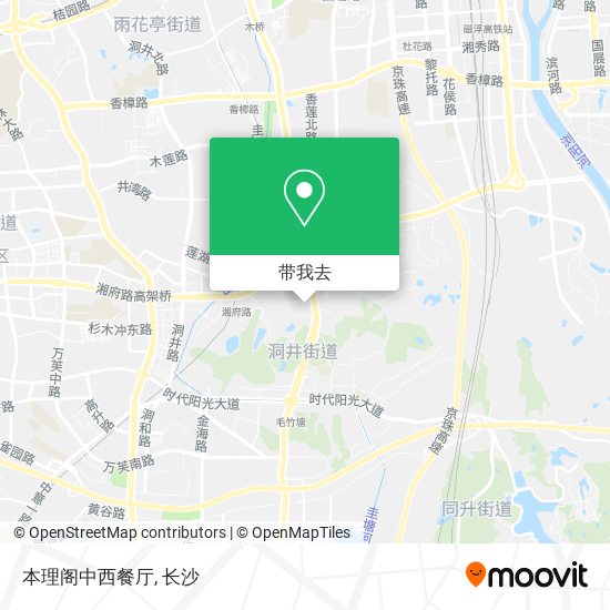 本理阁中西餐厅地图