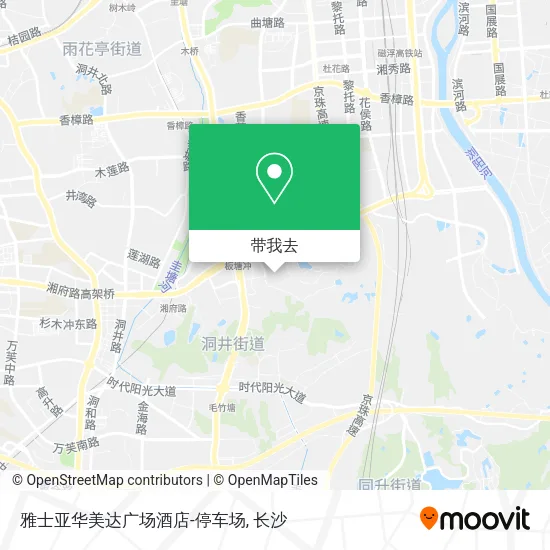 雅士亚华美达广场酒店-停车场地图