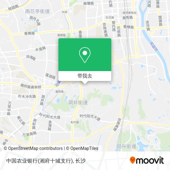 中国农业银行(湘府十城支行)地图