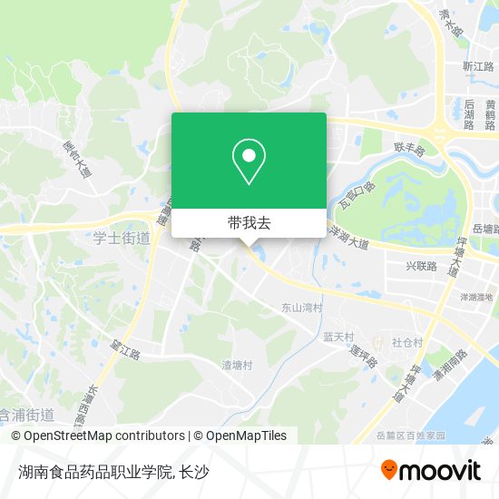 湖南食品药品职业学院地图