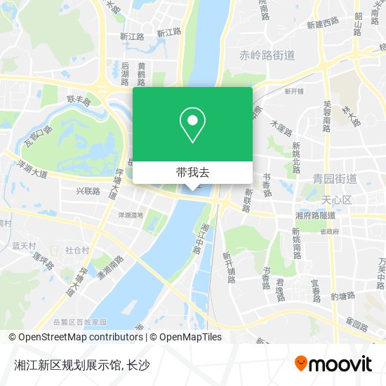 湘江新区规划展示馆地图