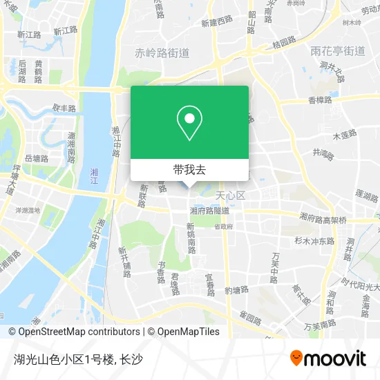 湖光山色小区1号楼地图