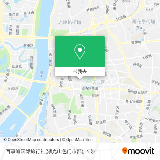 百事通国际旅行社(湖光山色门市部)地图