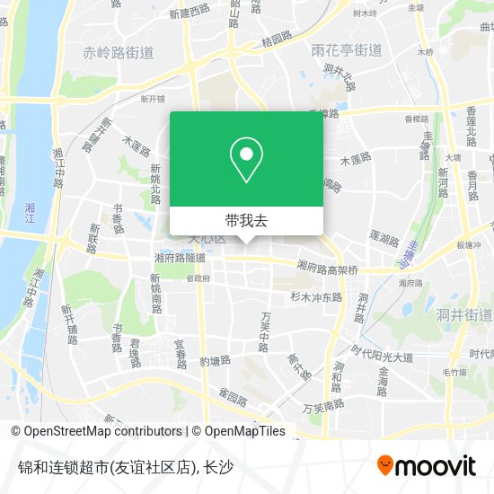 锦和连锁超市(友谊社区店)地图