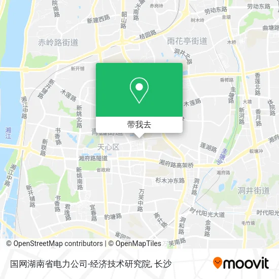国网湖南省电力公司-经济技术研究院地图