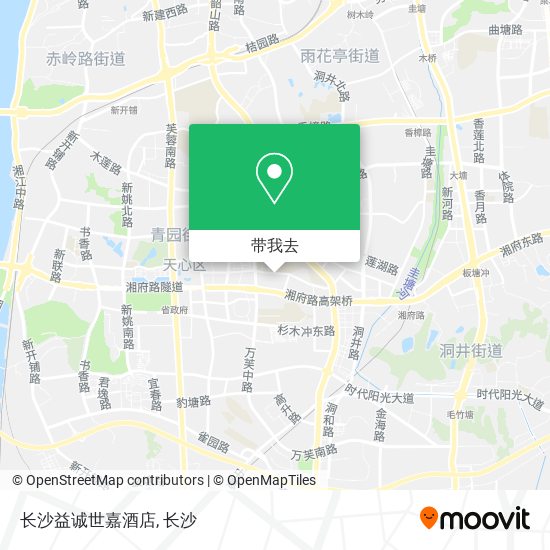 长沙益诚世嘉酒店地图