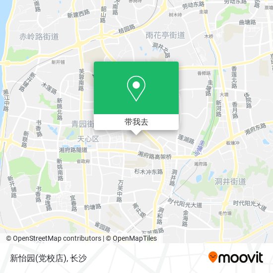 新怡园(党校店)地图