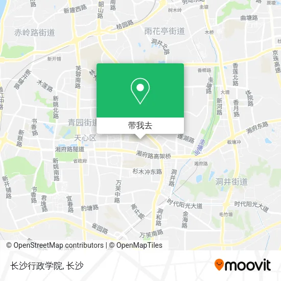 长沙行政学院地图