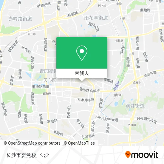 长沙市委党校地图