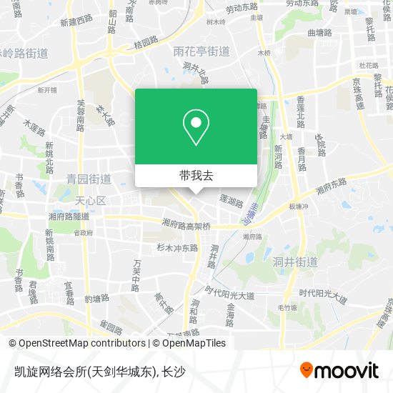凯旋网络会所(天剑华城东)地图