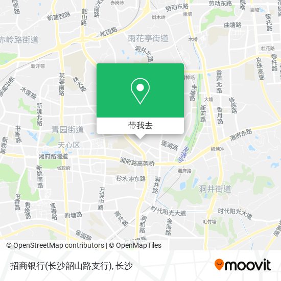 招商银行(长沙韶山路支行)地图