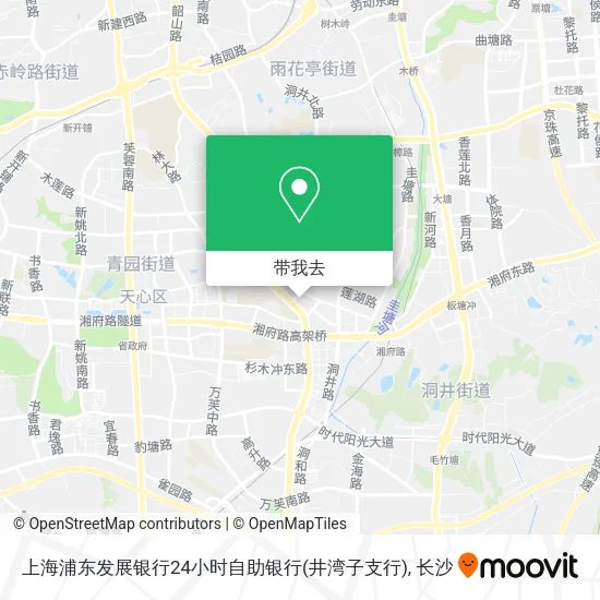上海浦东发展银行24小时自助银行(井湾子支行)地图