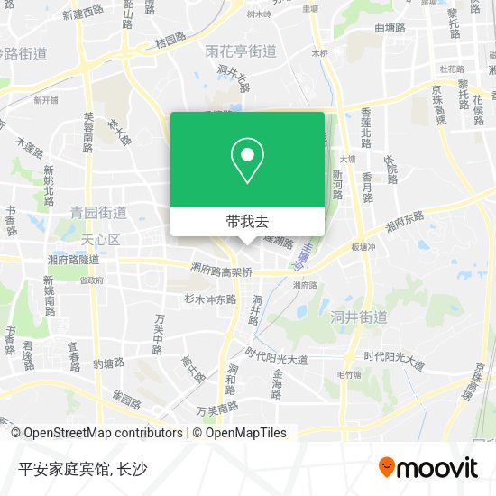 平安家庭宾馆地图