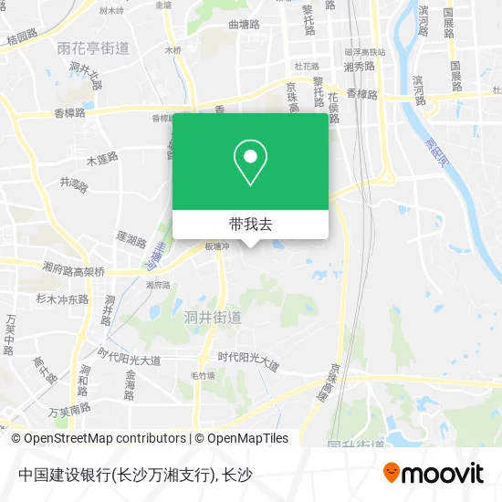 中国建设银行(长沙万湘支行)地图