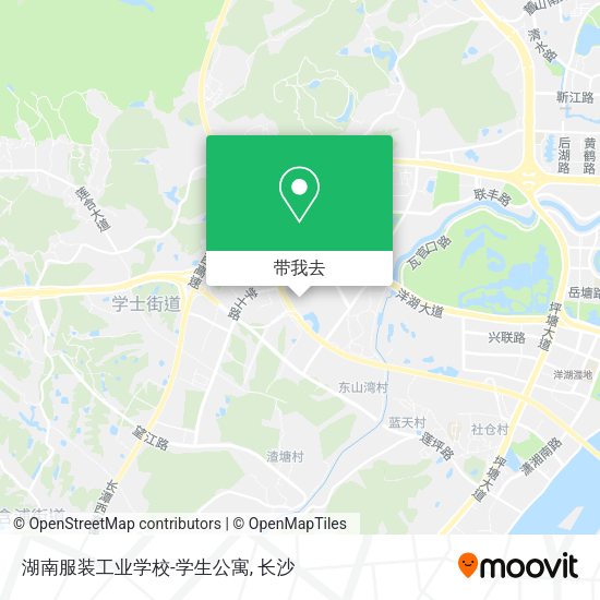 湖南服装工业学校-学生公寓地图