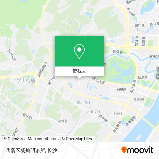 岳麓区杨灿明诊所地图