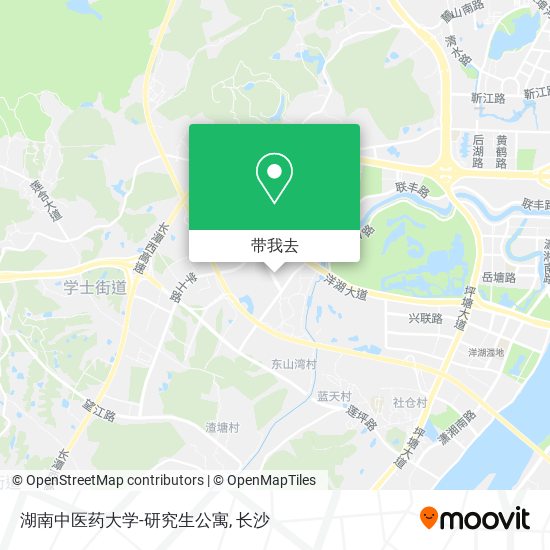 湖南中医药大学-研究生公寓地图