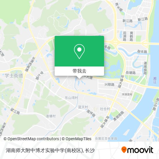 湖南师大附中博才实验中学(南校区)地图