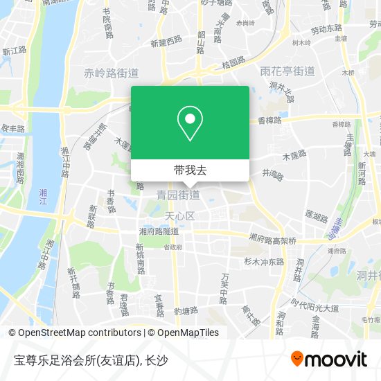 宝尊乐足浴会所(友谊店)地图
