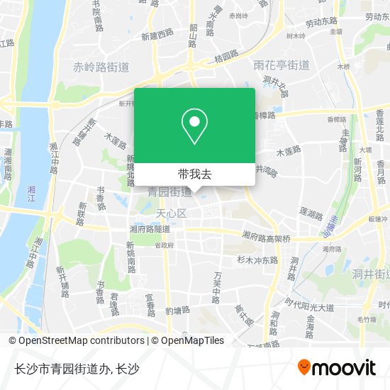 长沙市青园街道办地图