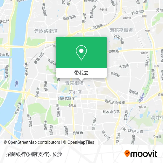 招商银行(湘府支行)地图