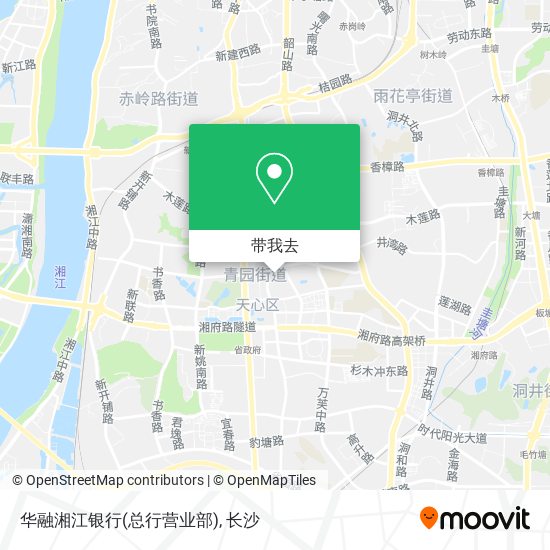 华融湘江银行(总行营业部)地图