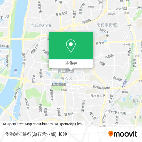 华融湘江银行(总行营业部)地图