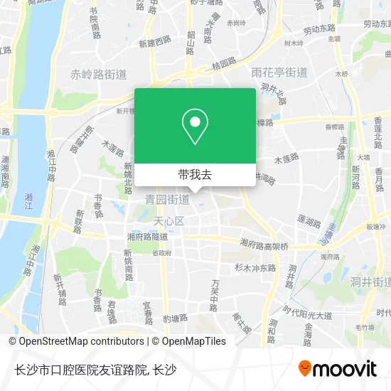 长沙市口腔医院友谊路院地图