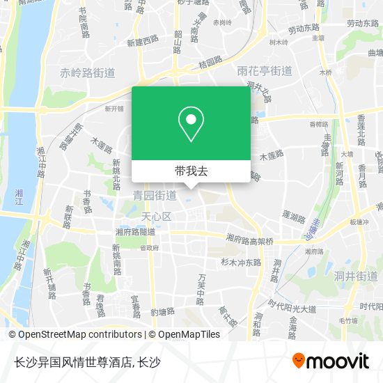 长沙异国风情世尊酒店地图