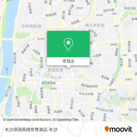 长沙异国风情世尊酒店地图