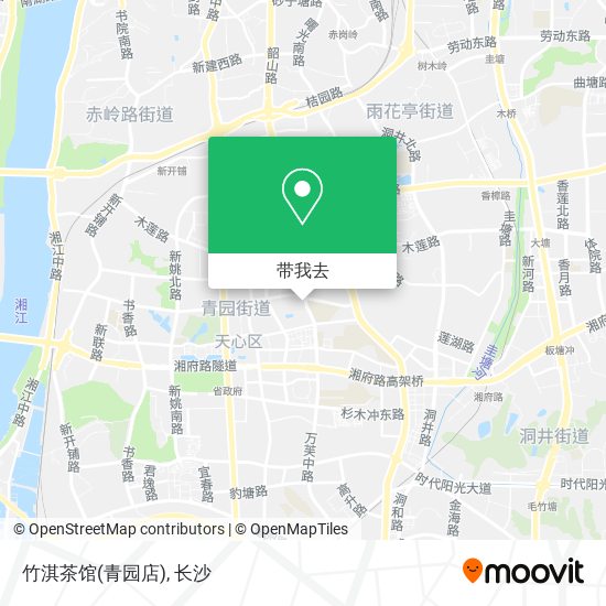竹淇茶馆(青园店)地图