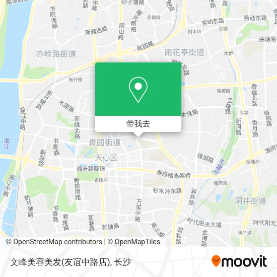 文峰美容美发(友谊中路店)地图