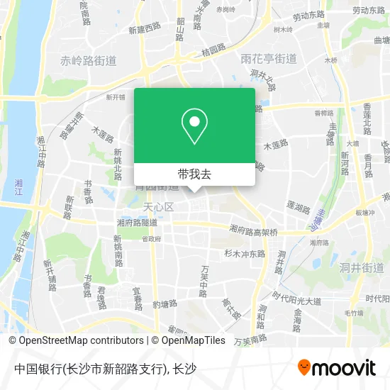 中国银行(长沙市新韶路支行)地图