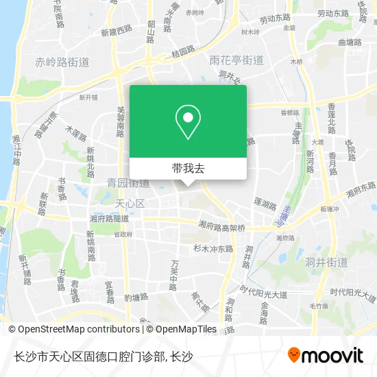 长沙市天心区固德口腔门诊部地图