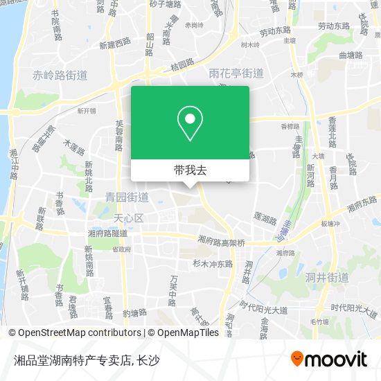 湘品堂湖南特产专卖店地图