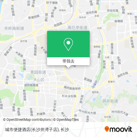 城市便捷酒店(长沙井湾子店)地图