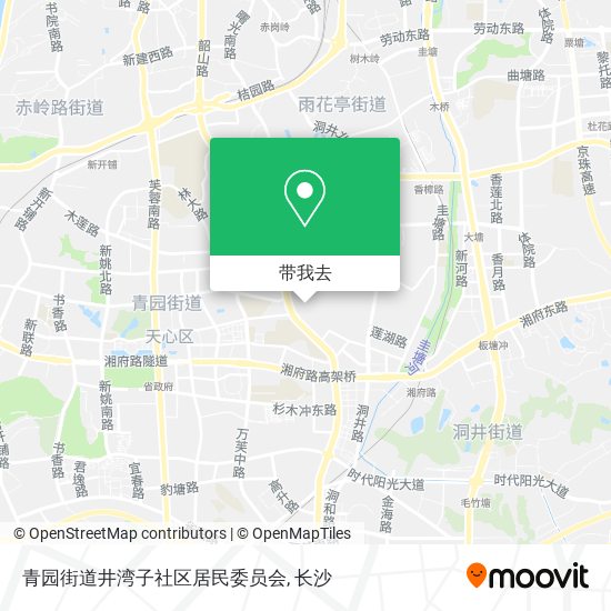 青园街道井湾子社区居民委员会地图