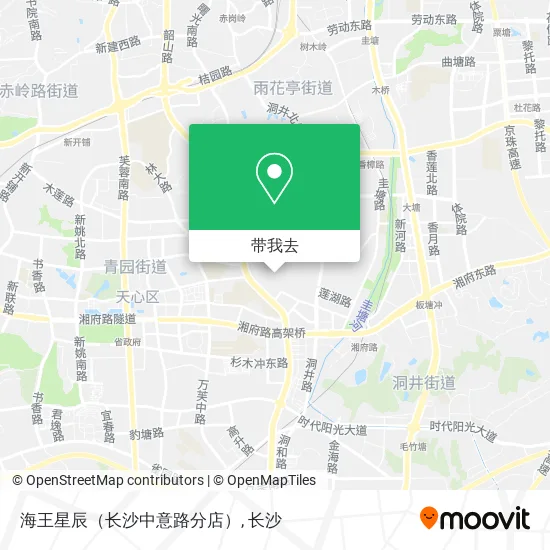 海王星辰（长沙中意路分店）地图