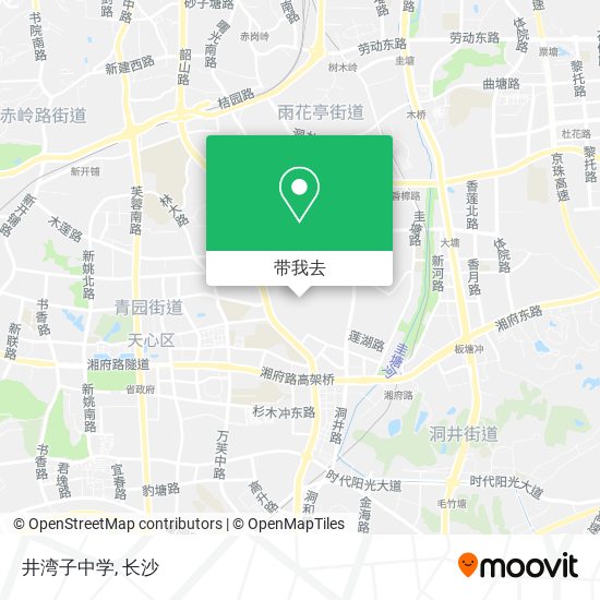 井湾子中学地图
