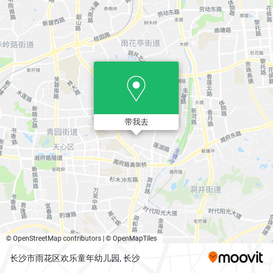 长沙市雨花区欢乐童年幼儿园地图
