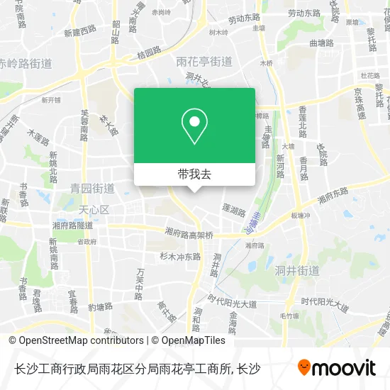 长沙工商行政局雨花区分局雨花亭工商所地图
