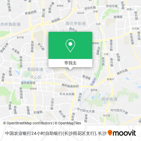 中国农业银行24小时自助银行(长沙雨花区支行)地图