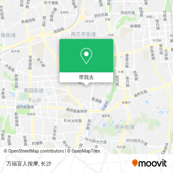 万福盲人按摩地图