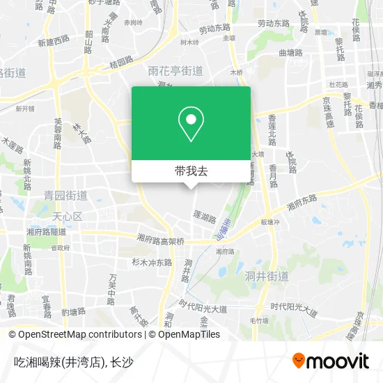 吃湘喝辣(井湾店)地图